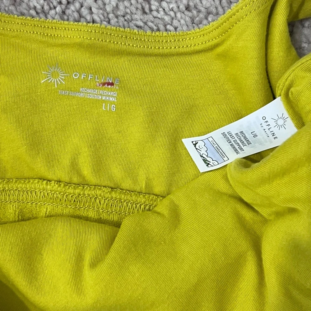 Offline by Aeria Women’s Lime Green Terry Bralette Size Large